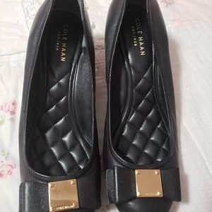 Cole Haan black wedges 7